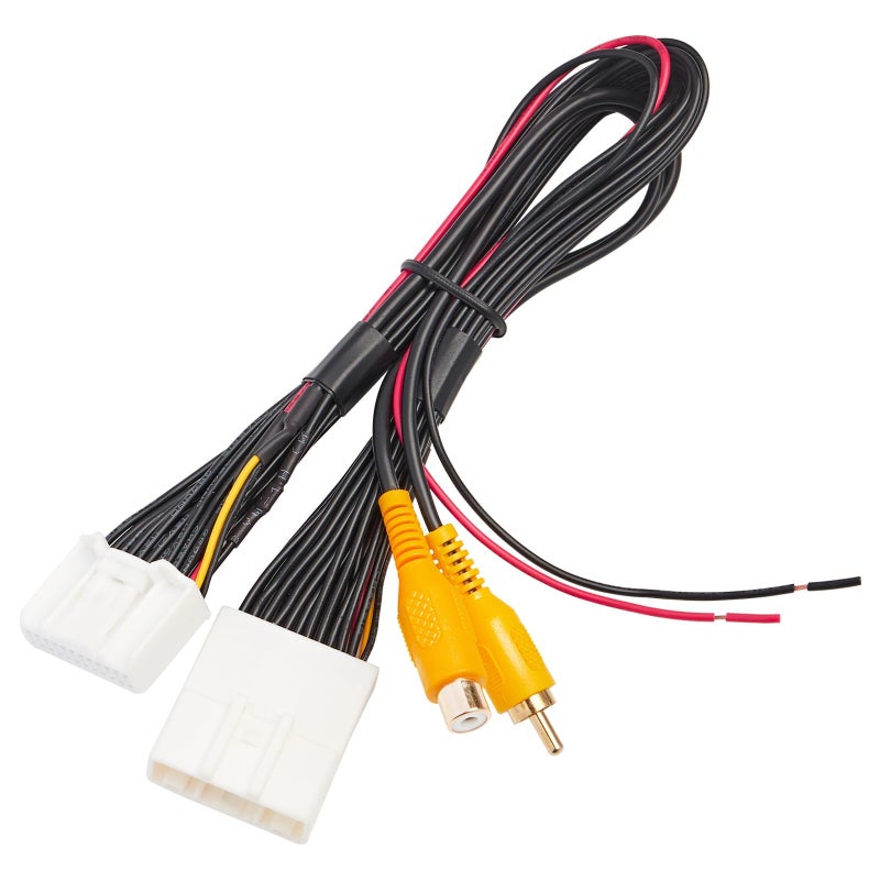 RED WOLF 24 PINS Backup Camera T-Harness for 2014-2019 Toyota 4Runner Tacoma Highlander Sienna Add on Aftermarket Reverse Camera to Factory OEM Stereo Display Navigation - Image 1